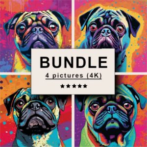 Pug Pop Art Bundle