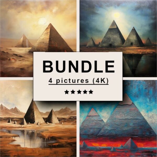 Pyramids Oil Painting Bundle