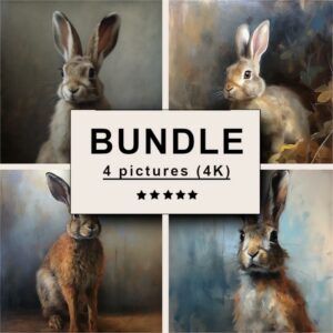 Rabbit Oil Painting Bundle