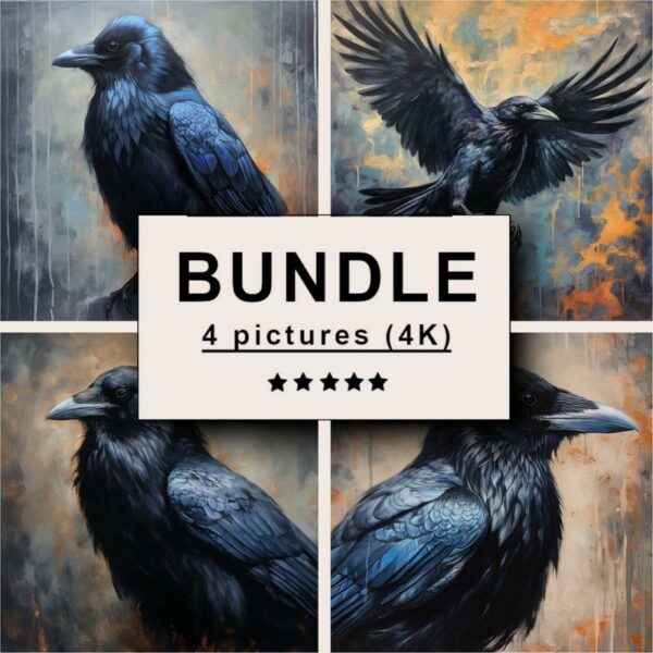 Raven Oil Painting Bundle