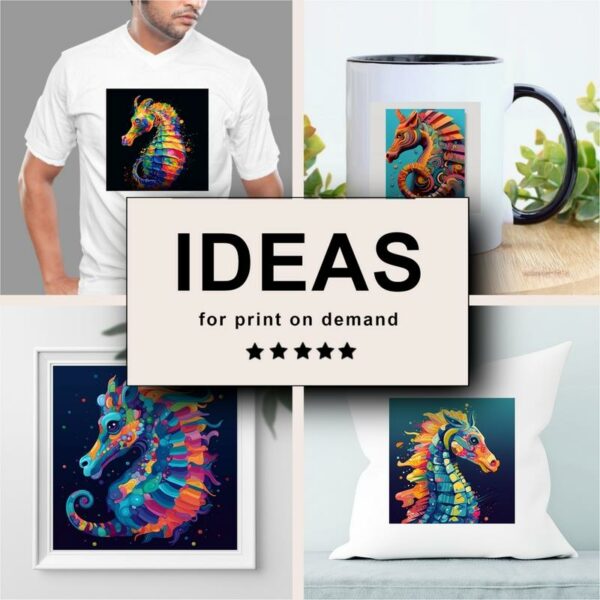 Seahorse Pop Art Merchandising
