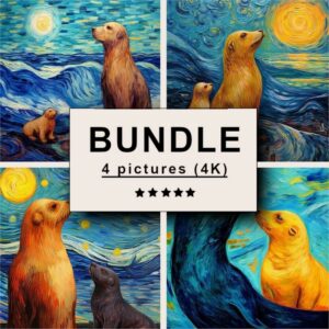 Seal and Sea Lion Impressionism Bundle