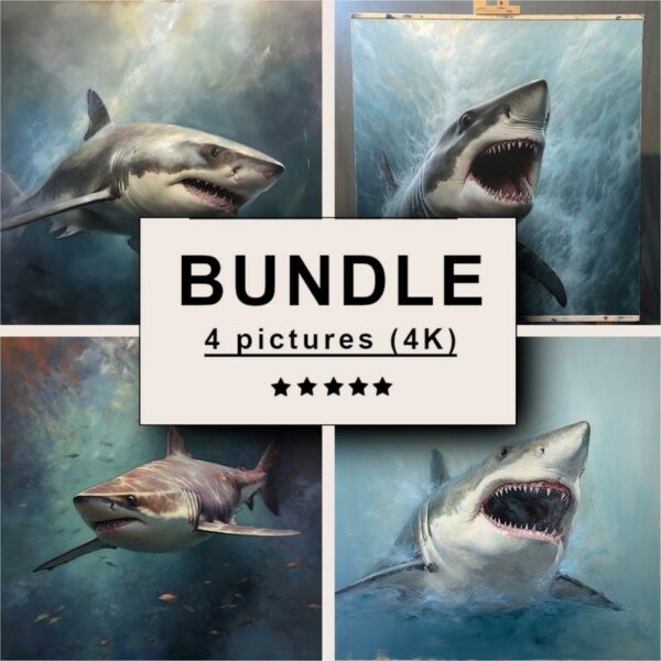 Shark Oil Painting Bundle