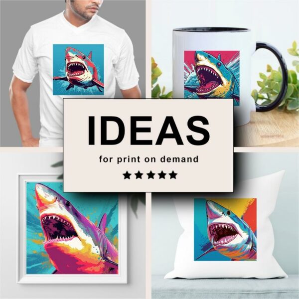 Shark Pop Art Merchandising
