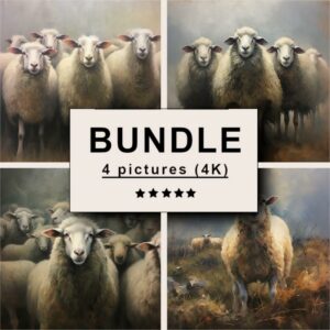 Sheep Oil Painting Bundle