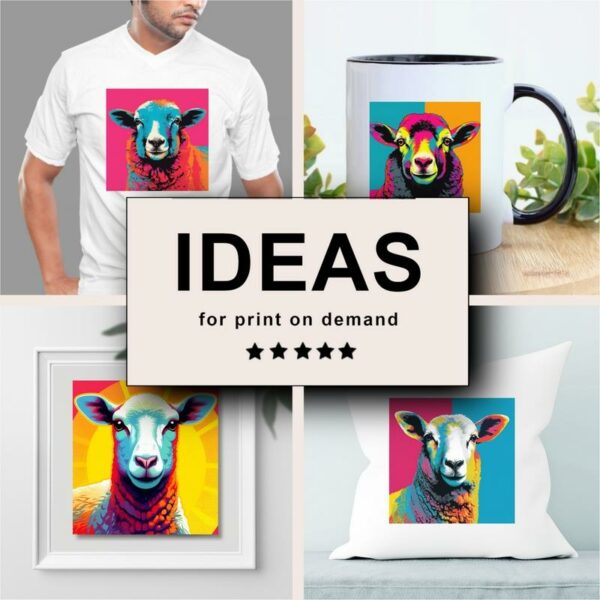 Sheep Pop Art Merchandising