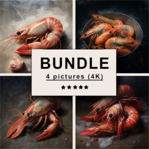 Shrimp Oil Painting Bundle