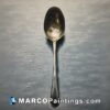 Silver spoon oil painting on paper