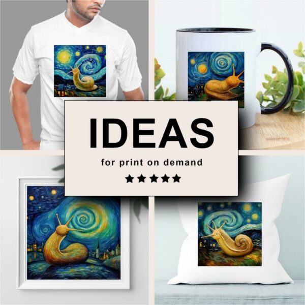 Snail Impressionism Merchandising
