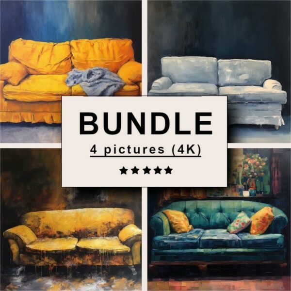 Sofa Oil Painting Bundle