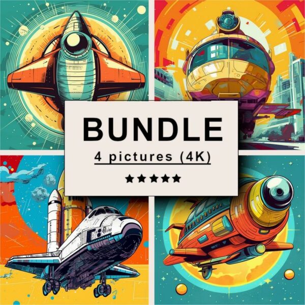 Spacecraft Pop Art Bundle