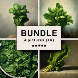 Spinach Oil Painting Bundle