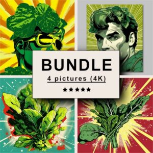 Spinach Pop Art Bundle