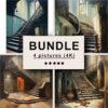 Staircase Oil Painting Bundle