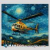 Starry night helicopter