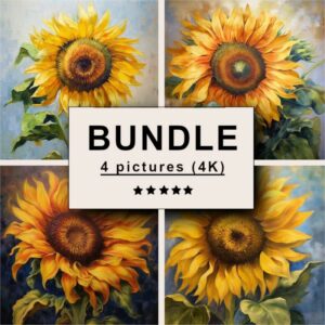 Sunflower Oil Painting Bundle