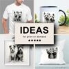 Terriers Black White Draw Sketch Merchandising