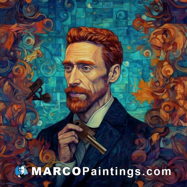 The man looks a lot like van gogh