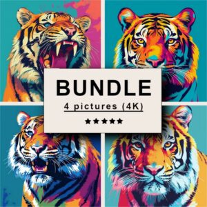Tiger Pop Art Bundle