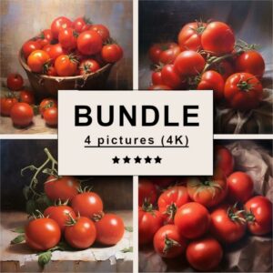 Tomatoes Oil Painting Bundle