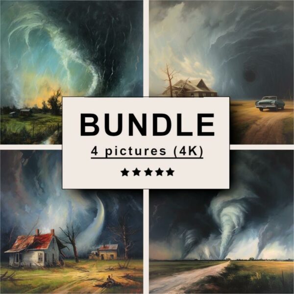 Tornadoes Oil Painting Bundle