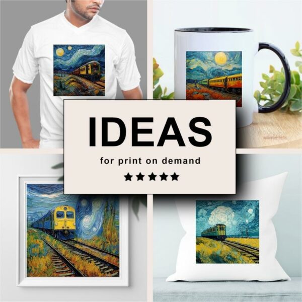 Train Impressionism Merchandising