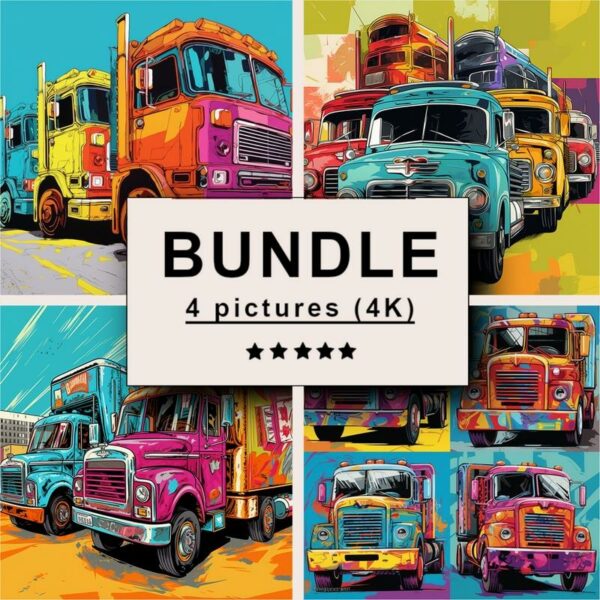 Trucks Pop Art Bundle