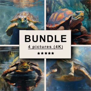 Turtle Oil Painting Bundle