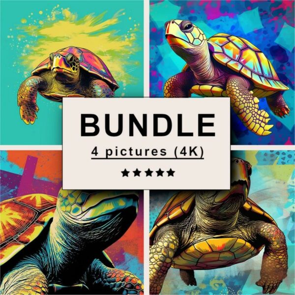 Turtle Pop Art Bundle