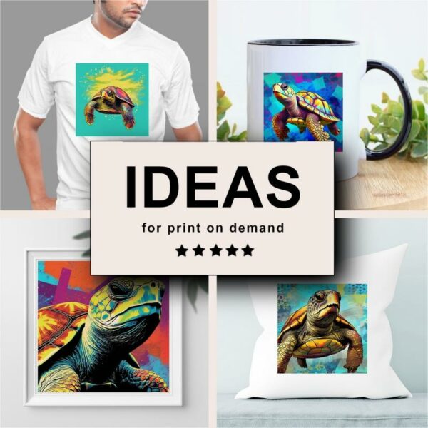 Turtle Pop Art Merchandising