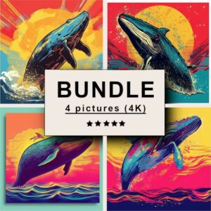 Whale Pop Art Bundle