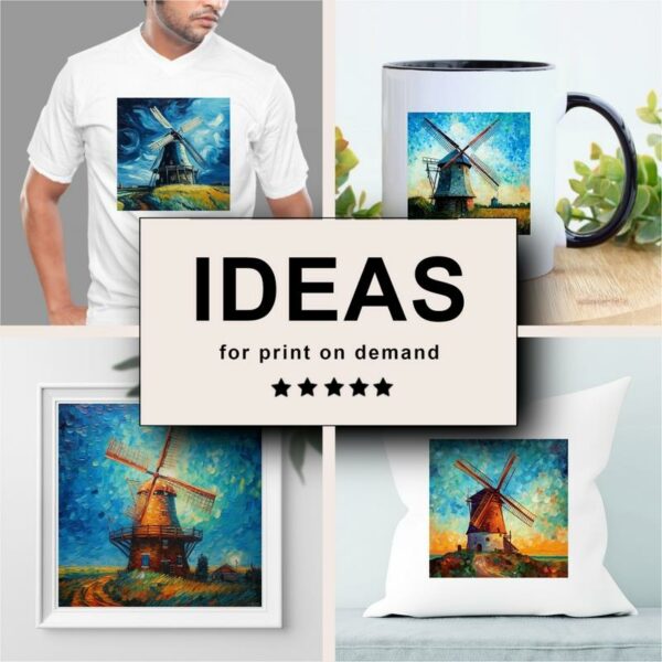 Windmill Impressionism Merchandising
