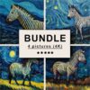 Zebra Impressionism Bundle