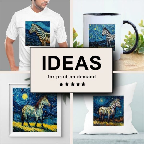 Zebra Impressionism Merchandising